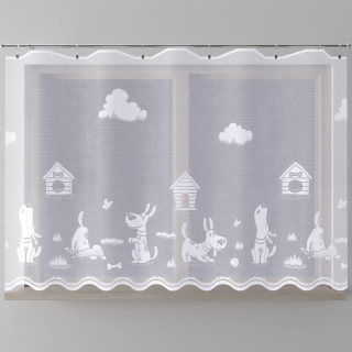 Dětská žakárová záclona metráž HAFÍK - výška 145 cm
