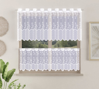 Vitrážová záclona metrážová Lorin