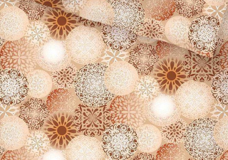 Metráž bavlna MANDALA béžová