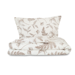 Flanelové povlečení LILIE béžová 140x200, 70x90 cm