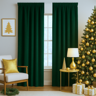 Dekorační látka Velluto 10 - tmavě zelená