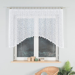 Oblouková žakárová kusová záclona ZUZKA