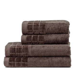 Froté osuška LARI tmavě hnědá