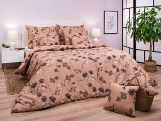 Povlečení krep KLAUDIE světle hnědá