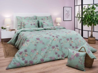 Povlečení krep KLAUDIE zelená