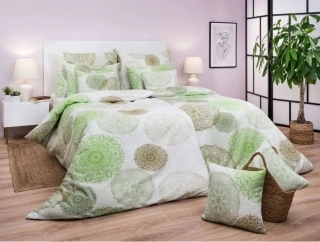 Povlečení flanel MAGIC světle zelená