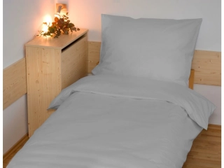 Povlečení bavlna UNI světle šedá