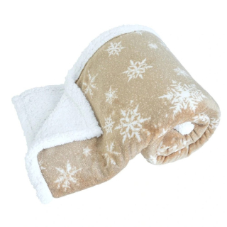 Vánoční deka LUX Sněhová vločka 150x200 cm