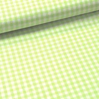 Látka Kanafas jarně zelená - 0,5cm káro