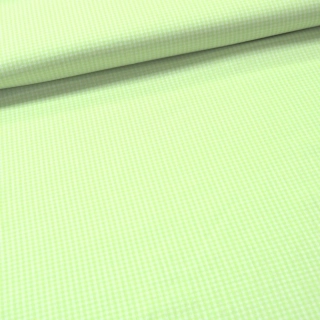 Látka Kanafas jarně zelená - 0,2cm káro