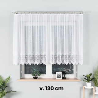 Žakárová záclona metráž JULIE, výška 130 cm