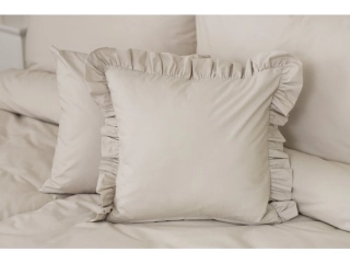 Dekorativní bavlněný povlak BÉŽOVÝ kanýr 40x40 cm