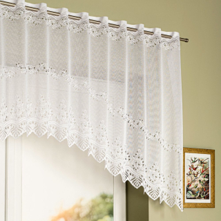 Oblouková žakárová kusová záclona MARTA