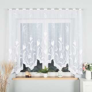 Oblouková žakárová kusová záclona JULIANA 155 x 300 cm
