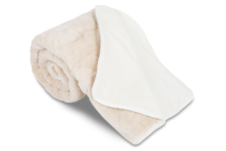 Oboustranná deka 3D KRÁLÍK 150x200 cm béžová