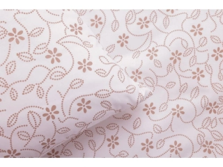 Metráž bavlna STICKEREI béžová negativ