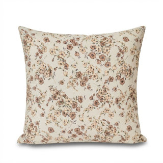 Povlak na polštář bavlna KVÍTÍ BÉŽOVÉ