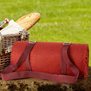 Pikniková deka BORDÓ 130x150cm