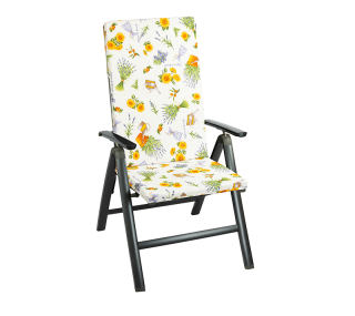 Polstr na zahradní židli Levandule 47×115 cm