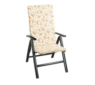 Polstr na zahradní židli BERTA LÍSTEČEK 47×115 cm
