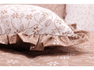 Oboustranný bavlněný povlak kanýr STICKEREI - 40x40 cm