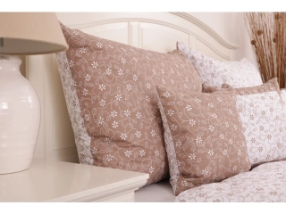 Oboustranné bavlněné povlaky STICKEREI béžové