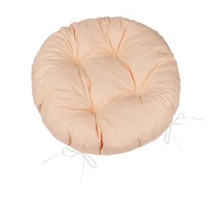 Sedák prošívaný kulatý Adéla 40cm - Kávový