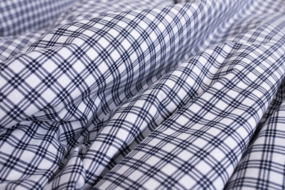 Metráž bavlna - Kostička modrá NEGATIV