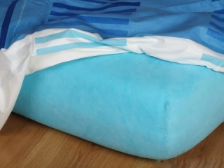 Prostěradla jersey světlý tyrkys - 90/200/20