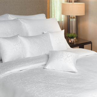 Damaškový povlak Ornella FNR bílá - 1x 70/50