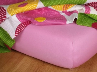 Prostěradla jersey starorůžová - 90/200/20