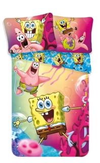 Povlečení Sponge Bob blue  - 140/200+70/90