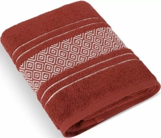 Froté ručník Mozaika 550 g/m2 - tm. terra