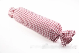 Povlak bavlna váleček - Kostička červená NEGATIV - 1x 50/15