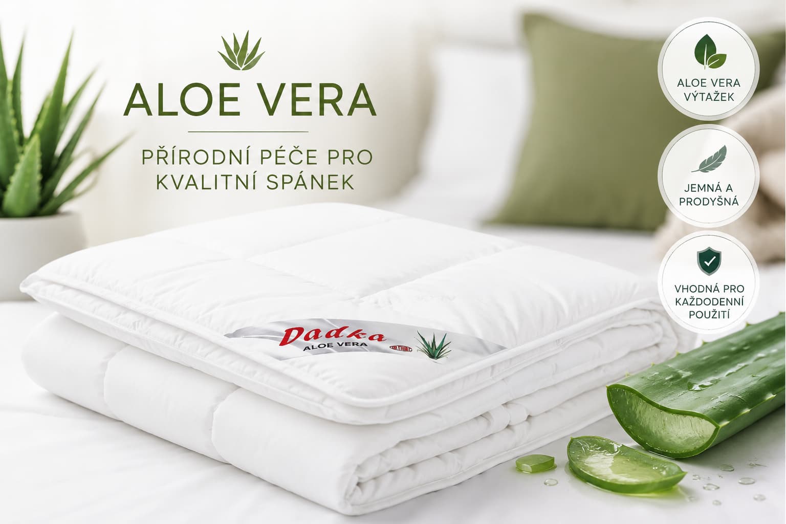 aloe letní přikrývka