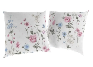 Bavlněné povlaky set DELUX Louka růžová 2ks 40x40 cm